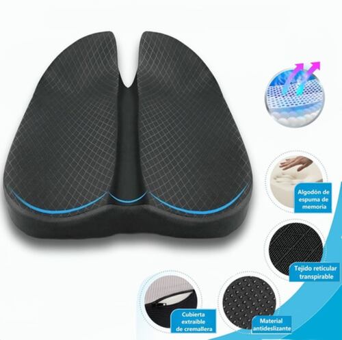 Cojín De Espuma Viscoelástica Para Coxis Para Auto Y Silla