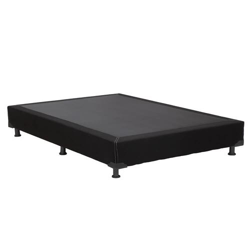 Colchón Matrimonial Spring Air Morgan Con Box Negro, Sábanas y Almohada Oso
