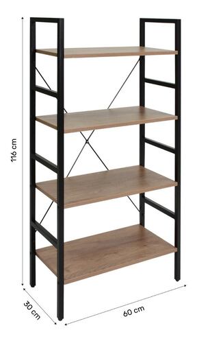 Librero organizador para oficina 116x60 cafe