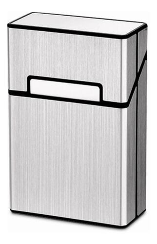 Pitillera Plegable Para Mujer, Pitillera Extendida Portátil plata