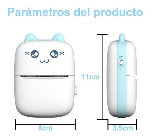 Impresora Fotografias Mini Portátil Térmica Bluetooth 10 Rol