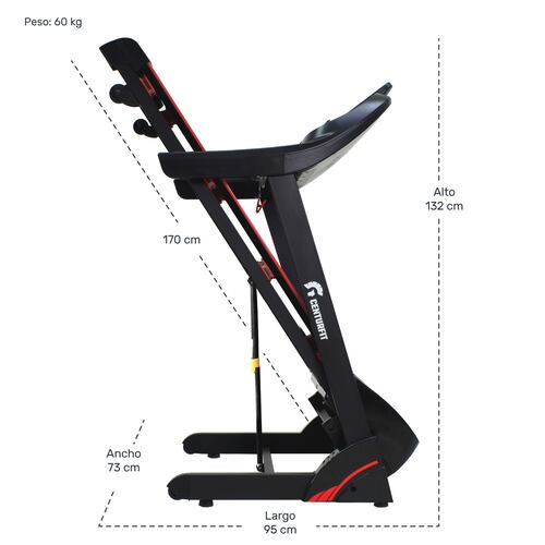 Caminadora Electrica Pro 3.5 Hp Inclinacion Automatica negra