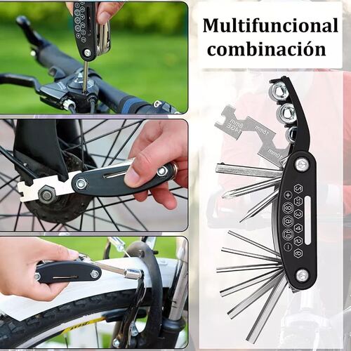 Kit De Herramienta Con Bolsa Y Bomba Para Bicicleta
