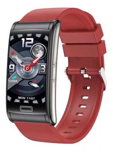 Smart Watch E600 Mide Glucosa Bp Hr Spo2 Ecg Ext. Silicon FRALUGIOI.