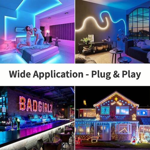 95 Pzs Conector Broche Para Unir Tira Led Rgb 4 Pines 10mm 