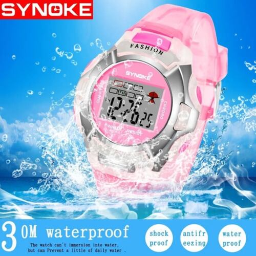 Reloj Infantil Niño Led Niña Cronometro Contra Agua Shock