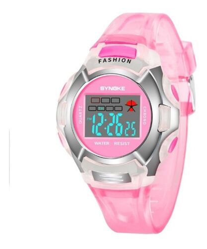 Reloj Infantil Niño Led Niña Cronometro Contra Agua Shock