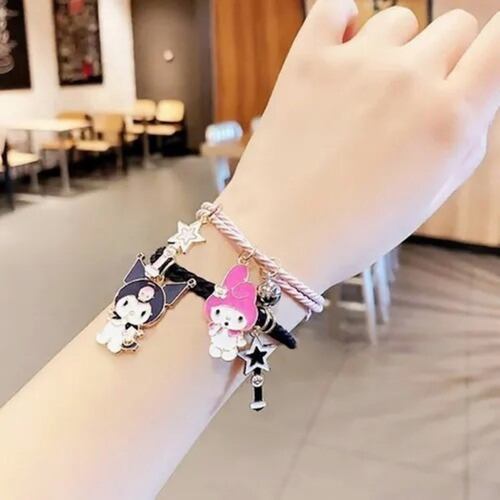 Pulsera My Melody + Kuromi Duo Magenitica Parejas Amistad