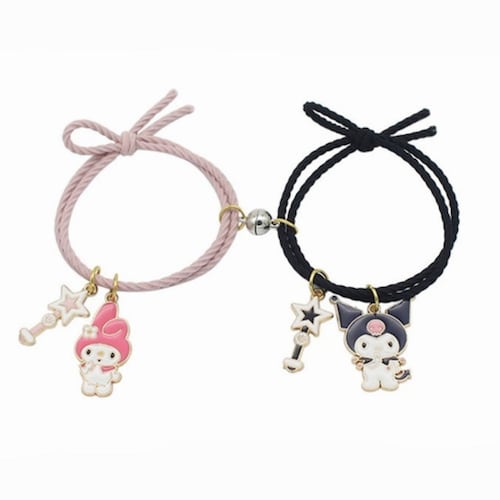 Pulsera My Melody + Kuromi Duo Magenitica Parejas Amistad