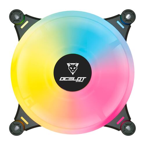 Ventilador de 120 mm Ocelot Gaming OF-3, ARGB, para Gabinete.
