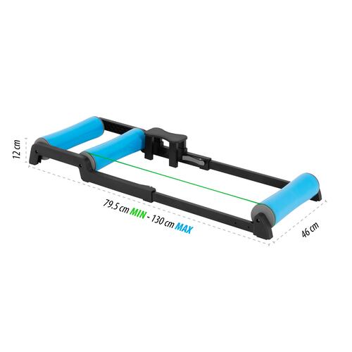 Rodillo para Bicicleta Estática Altera, Soporte de Equilibrio Plegable con 3 Cilindros para Bicicleta