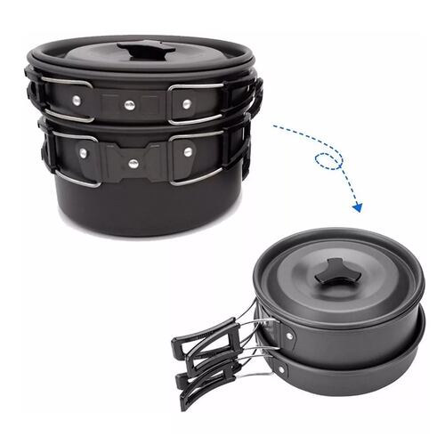 Kit Utensilios De Cocina Para Acampar Acampada Completo