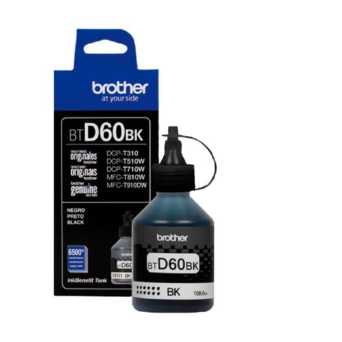 Kit De 4 Tintas Originales Brother - Bt-d60bk Negro Bt5001 Cyan, Magenta, Yellow.