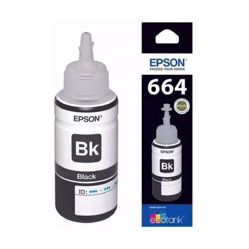 Kit De 4 Tintas Epson T664 Negro, Cyan, Magenta, Yellow