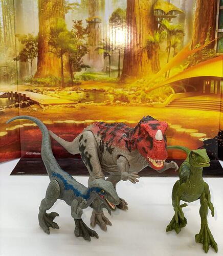 Jurassic World Camp Cretácico Ceratosaurus Clash Set BLUE Pack mattel 