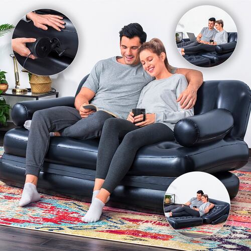 Sillon Inflable Sofá Cama Bestway 188 Cm Multiusos 5 En 1