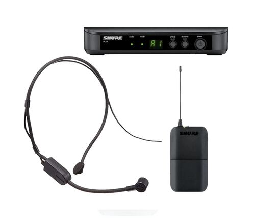 Sistema inalambrico SHURE blx14/p31 con micrófono de diadema .
