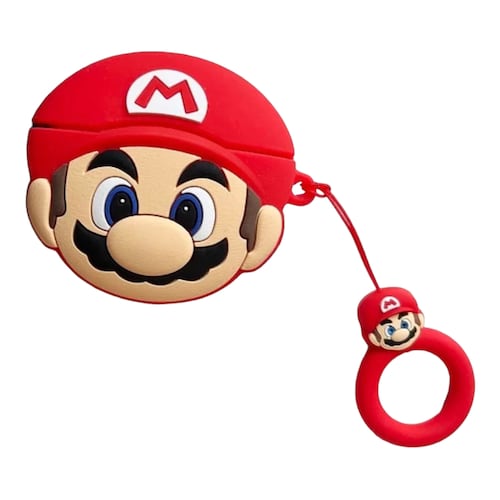 Funda Case Protector Compatible Con AirPods Mario Bros, Toad.