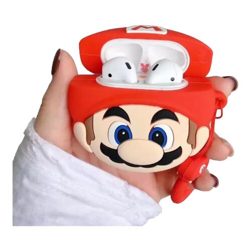 Funda Case Protector Compatible Con AirPods Mario Bros, Toad.