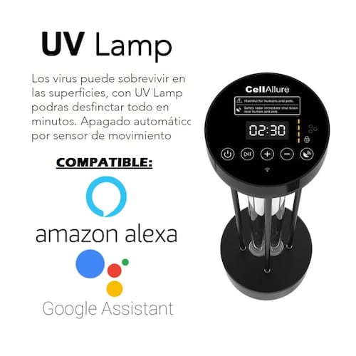 Lámpara Luz Uv Smart Esterilizadora Desinfectante CellAllure