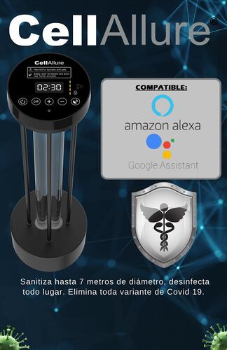 Lámpara Luz Uv Smart Esterilizadora Desinfectante CellAllure