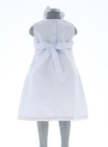 Vestido para Niña Pequeña Bebe Color Blanco 3478 1 a 5 años.