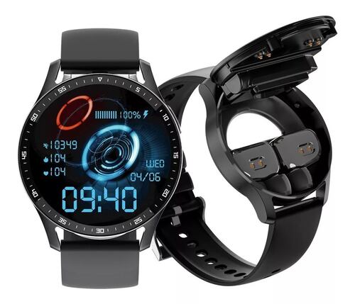 Smartwatch Reloj Inteligente Gt5 En Con Audífonos Tws Fralugio