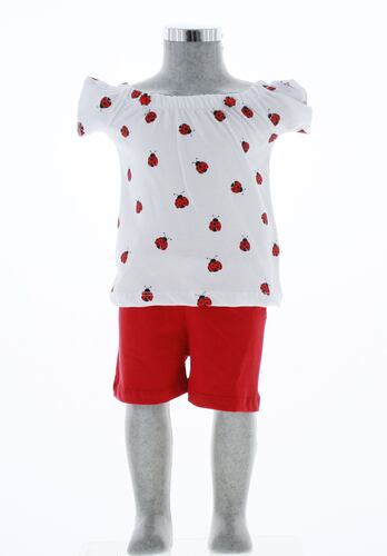 Conjunto Shorts y Blusa Para Niña 3480 2 Piezas 1 a 8 Años.