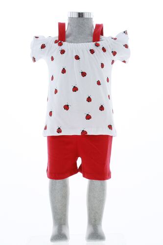 Conjunto Shorts y Blusa Para Niña 3480 2 Piezas 1 a 8 Años.