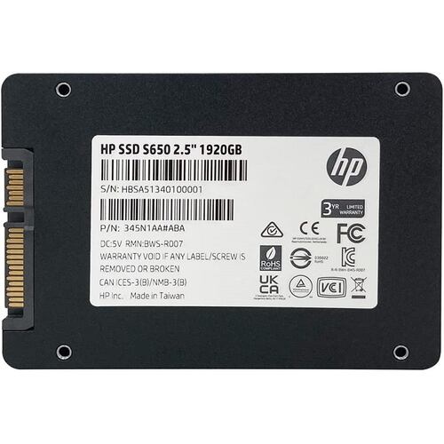 Unidad Estado Solido SSD 1920GB HP S650 345N1AA##ABB