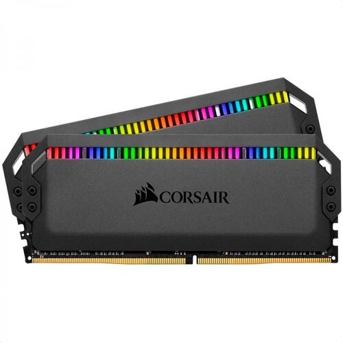 Memorias Ram DDR4 Corsair Dominator Platinum RGB 3200MHz 16GB PC4-25600 Kit 2x8 Negras CMT16GX4M2C3200C16.