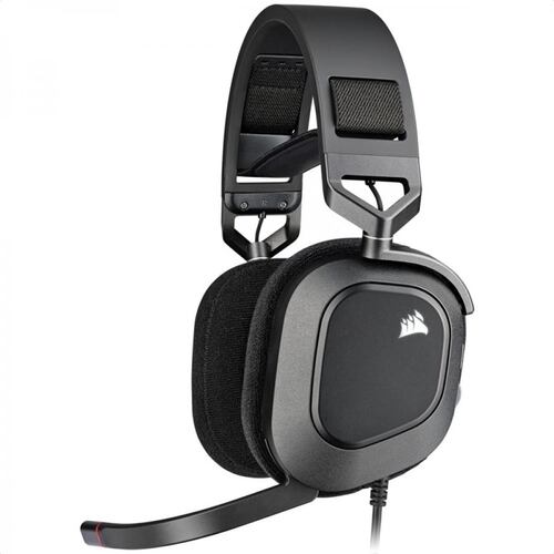 Diadema Corsair HS80 RGB USB Surround 7.1 Dolby Gaming Carbon CA-9011237-NA.