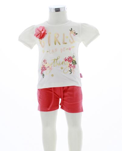 Conjunto Shorts y Blusa Para Niña 3486 2 Piezas 1 a 6 Años