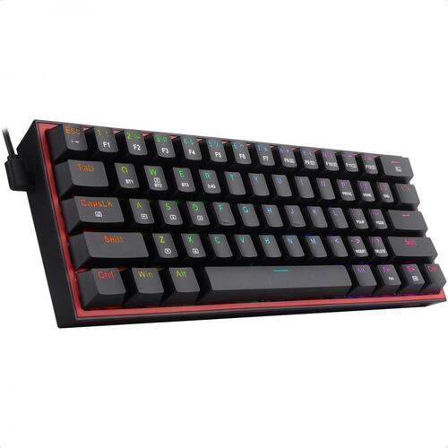 Teclado Redragon Fizz Pro K616-RGB Black Mecanico Switch Red Alambrico Inalambrico Y Bluetooth Ingles.