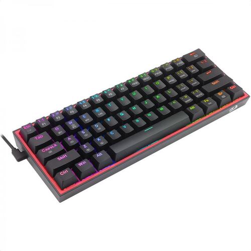 Teclado Redragon Fizz Pro K616-RGB Black Mecanico Switch Red Alambrico Inalambrico Y Bluetooth Ingles.