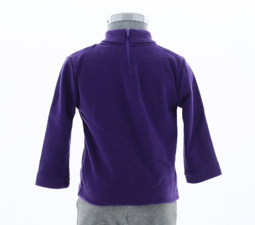 Playera Niña Bebé Cuello de Tortuga Color Morado 3504 2 a 16 Años.