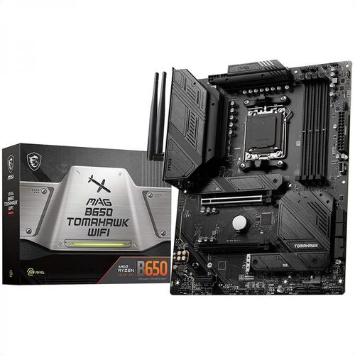 Tarjeta Madre MSI MAG B650 TOMAHAWK WIFI 4xDDR5 2xPCI-E USB3 Socket AM5