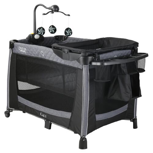 Cuna Corral de Lujo para Bebe Galy Infanti Negro