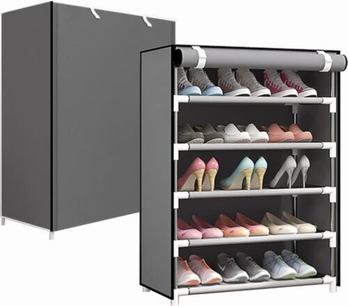 Zapatera Organizador Zapatos 5 Niveles Compartimientos Metal