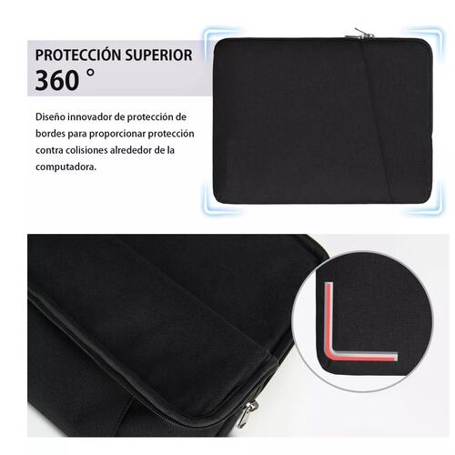 Maletin Funda Para Laptop 14-15.6 Pulgadas Bolsa Impermeable Negro