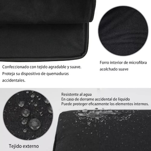 Maletin Funda Para Laptop 14-15.6 Pulgadas Bolsa Impermeable Negro