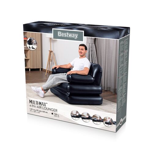 Sillon Inflable Sofá Cama Plegable Multiusos 4 En 1 Bestway