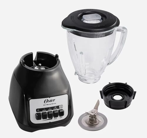 Licuadora Oster con Vaso de Vidrio 6 Velocidades BLSTPEGBPB