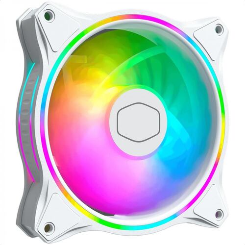 Ventilador Cooler Master 120mm MasterFan MF120 HALO WHITE RGB MFL-B2DW-18NPA-R1.