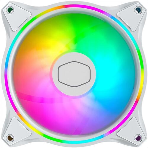 Ventilador Cooler Master 120mm MasterFan MF120 HALO WHITE RGB MFL-B2DW-18NPA-R1.
