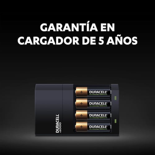 DURACELL CARGADOR 6 AA (2500 mAh)+ 2 AAA (900mAh) + 4 AAA 900 mAh.