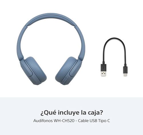 Audífonos Bluetooth de Diadema Sony WH-CH510/AZUL