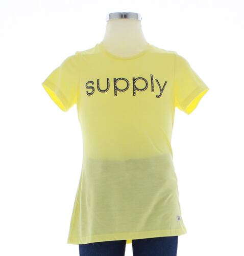Playera Para Niña Color Amarillo Lisa Blusa 3507 1 A 16 Años.