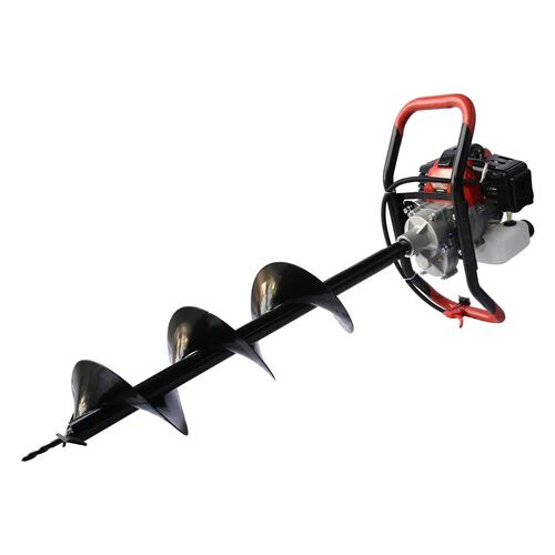 Motoperforadora Swedish Husky Power 52cc 2.5 Hp 3 Barrenos Y Extensión De 90 Cm - TOPO554