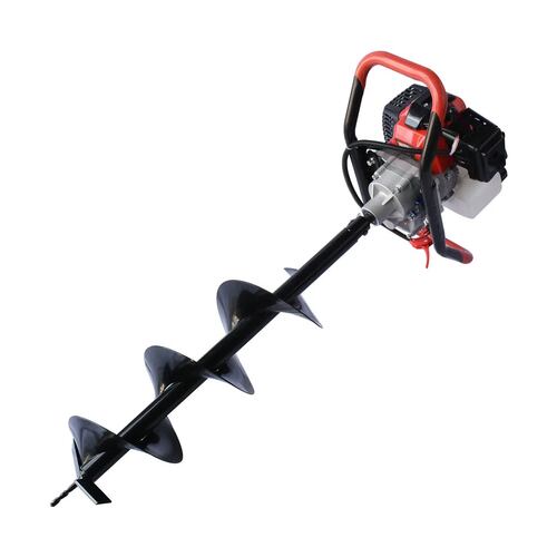 Motoperforadora Swedish Husky Power 52cc 2.5 Hp 3 Barrenos Y Extensión De 90 Cm - TOPO554